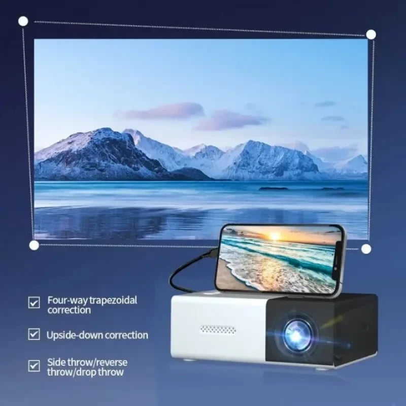 YG300 MINI Projector Portable Home Theater 4k 1080P